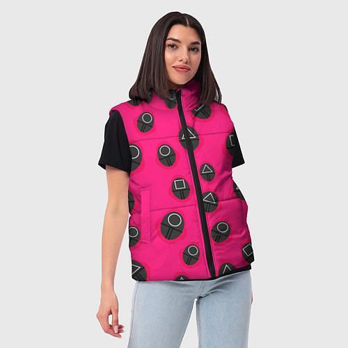 Женский жилет Игра в кальмара TКК / 3D-Светло-серый – фото 3