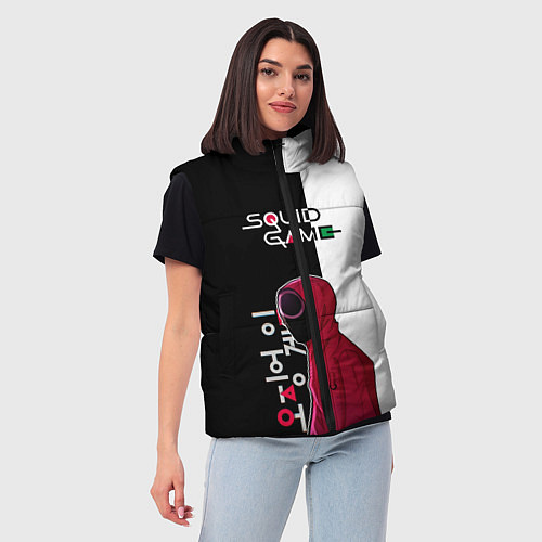 Женский жилет Игра в кальмара SG / 3D-Красный – фото 3
