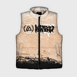 Женский жилет Linkin Park Рок Группа Линкин Парк, цвет: 3D-светло-серый