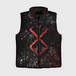 Женский жилет BERSERK LOGO GRUNGE RED, цвет: 3D-красный