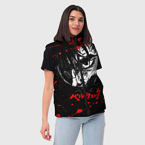 Женский жилет ГАТС БЕРСЕРК BERSERK / 3D-Черный – фото 3