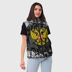 Женский жилет Российская Федерация, цвет: 3D-черный — фото 2