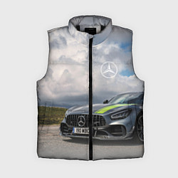 Женский жилет Mercedes V8 Biturbo Racing Team AMG, цвет: 3D-черный