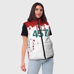 Женский жилет Игра в кальмара: Персонаж 457, цвет: 3D-красный — фото 2