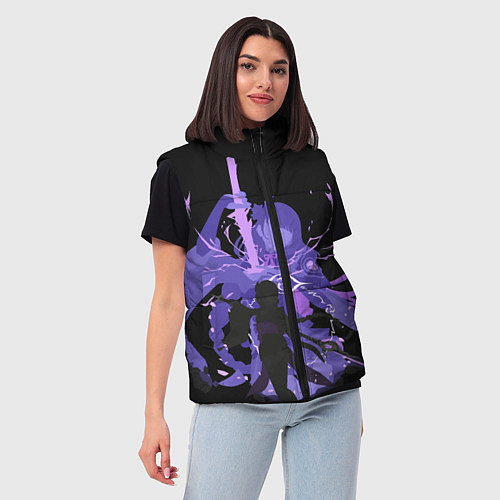 Женский жилет Genshin Impact Raiden / 3D-Красный – фото 3