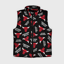 Женский жилет CHICAGO BULLS БЫКИ УЗОР, цвет: 3D-красный