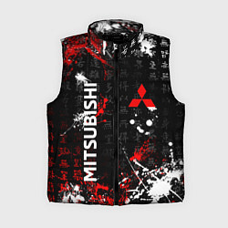 Женский жилет Японские символы Митсубиси