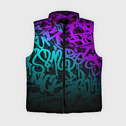 Женский жилет НЕОНОВОЕ ГРАФФИТИ NEON, цвет: 3D-красный