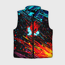 Женский жилет Cyberpunk 2077 Цветные брызги
