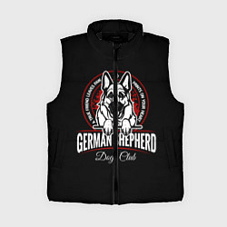 Женский жилет Немецкая Овчарка German Shepherd -1, цвет: 3D-черный