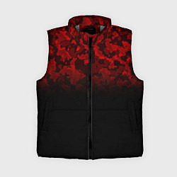 Женский жилет BLACK RED CAMO RED MILLITARY, цвет: 3D-светло-серый