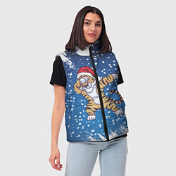 Женский жилет ГОД ТИГРА 2022 DUB ТИГР, цвет: 3D-светло-серый — фото 2