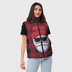 Женский жилет SANTA HIPSTER САНТА ХИПСТЕР, цвет: 3D-черный — фото 2