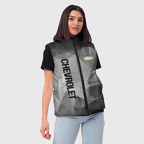 Женский жилет Chevrolet Geometry / 3D-Черный – фото 3
