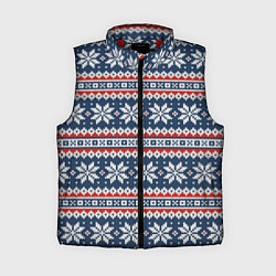 Женский жилет Knitted Christmas Pattern, цвет: 3D-красный