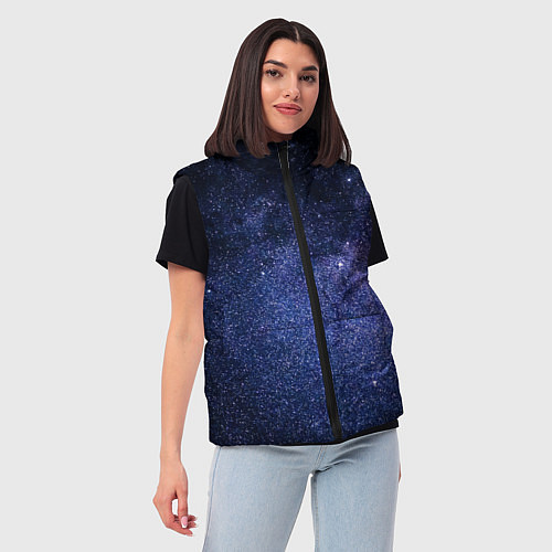 Женский жилет Night sky / 3D-Черный – фото 3