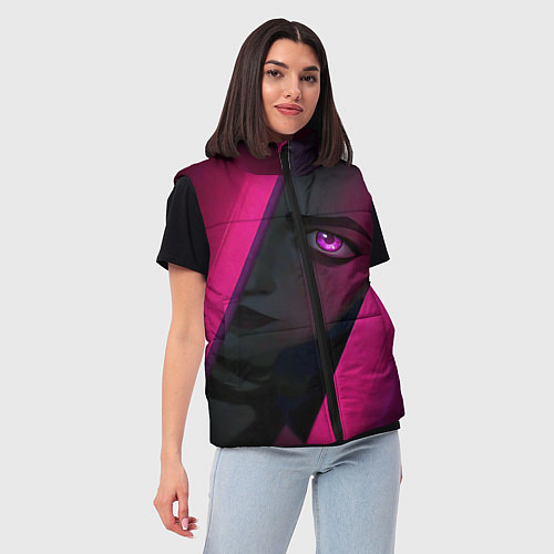 Женский жилет Jinx Arcane League of Legends / 3D-Черный – фото 3