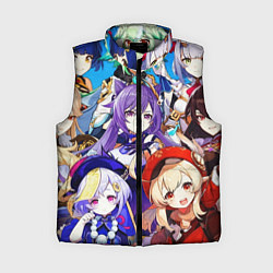 Женский жилет ГЕРОИ ИГРЫ GENSHIN IMPACT, цвет: 3D-светло-серый