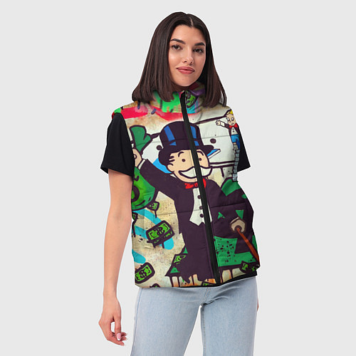 Женский жилет Alec Monopoly ART / 3D-Черный – фото 3