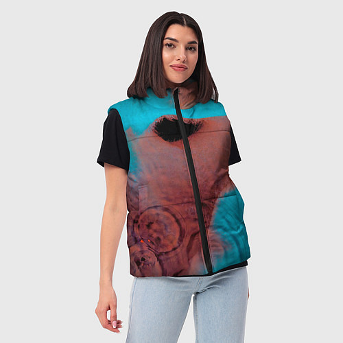 Женский жилет Meddle - Pink Floyd / 3D-Черный – фото 3