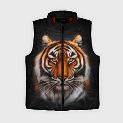 Женский жилет Реалистичный тигр Realistic Tiger, цвет: 3D-красный