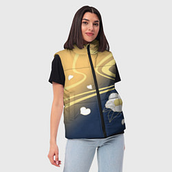Женский жилет КОСТЮМ АЯКИ КАМИСАТО, цвет: 3D-черный — фото 2