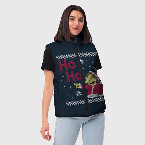 Женский жилет НЕЛЬСОН ХО-ХО СИМПСОНЫ / 3D-Красный – фото 3