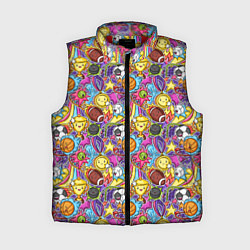 Женский жилет Разный спорт в мультяшном стиле