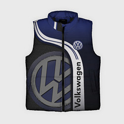 Женский жилет Volkswagen Фольксваген, цвет: 3D-черный