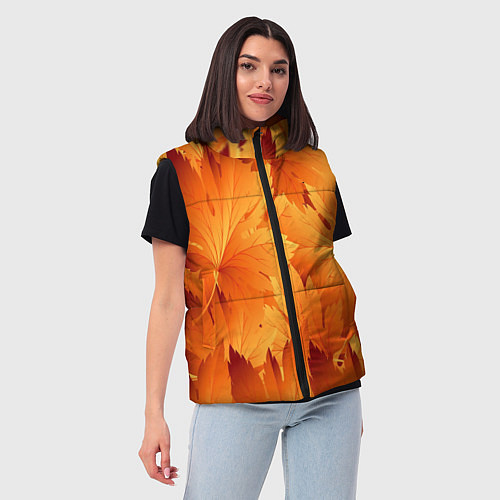 Женский жилет Кленовая сладость / 3D-Черный – фото 3