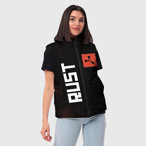 Женский жилет RUST - Гранж / 3D-Черный – фото 3