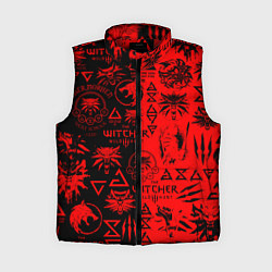 Женский жилет THE WITCHER LOGOBOMBING BLACK RED