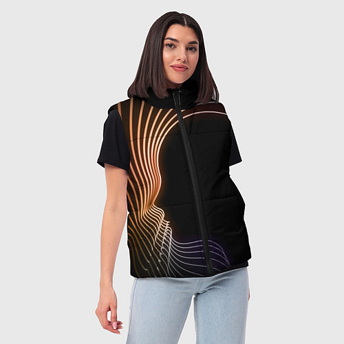 Женский жилет Геометрия Души / 3D-Светло-серый – фото 3