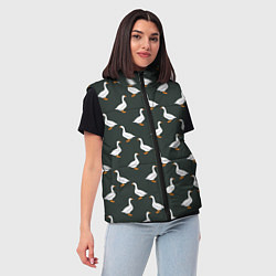 Женский жилет Гуси паттерн, цвет: 3D-красный — фото 2