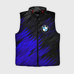 Женский жилет БМВ АБСТРАКЦИЯ СИНЯЯ GEOMETRY STRIPES LINE, цвет: 3D-красный