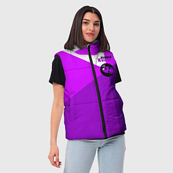 Женский жилет Bubble Kvass fish emblem, цвет: 3D-светло-серый — фото 2