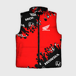 Женский жилет Honda нарисованный огонь