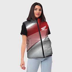Женский жилет Honda Текстура, цвет: 3D-светло-серый — фото 2