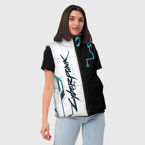 Женский жилет Cyberpunk 2077 Game / 3D-Черный – фото 3