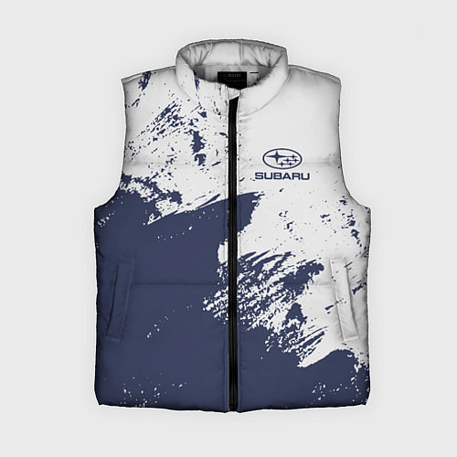 Женский жилет Subaru - Текстура / 3D-Светло-серый – фото 1