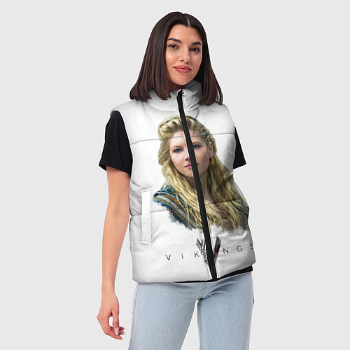 Женский жилет Лагерта Викинги / 3D-Черный – фото 3