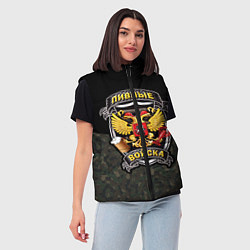 Женский жилет Пивные Войска камуфляж, цвет: 3D-черный — фото 2