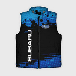 Женский жилет Subaru Автомобиль спорт, цвет: 3D-светло-серый