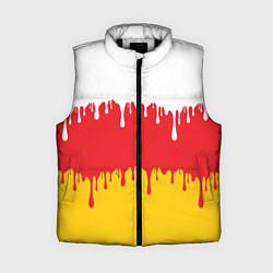 Женский жилет Северная Осетия Алания потёки, цвет: 3D-черный
