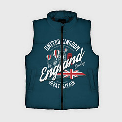 Женский жилет Англия England, цвет: 3D-черный