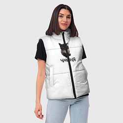 Женский жилет Кот чмоня, цвет: 3D-светло-серый — фото 2