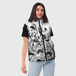 Женский жилет АХЕГАО - AHEGAO ПОДТЕКИ, цвет: 3D-светло-серый — фото 2