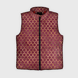 Женский жилет Gold & Red pattern, цвет: 3D-красный