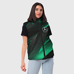 Женский жилет MERCEDES-BENZ AMG NEON STRIPES PETRONAS, цвет: 3D-красный — фото 2