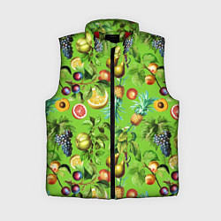 Женский жилет Сочные фрукты паттерн